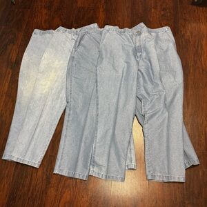 David Taylor Collection Vintage Blue Jeans 4 pairs of size 46 Relaxed Fit